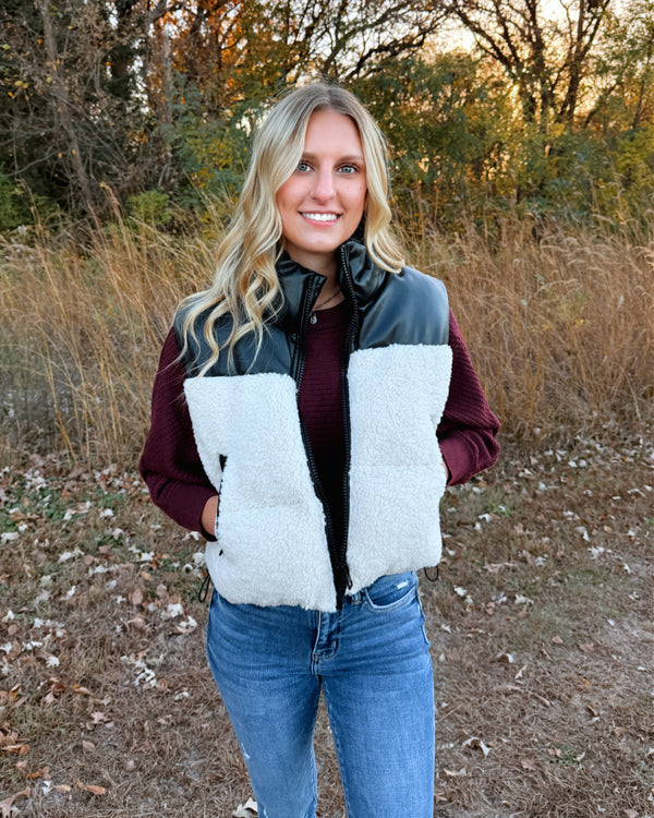 Cozy Contrast Vest