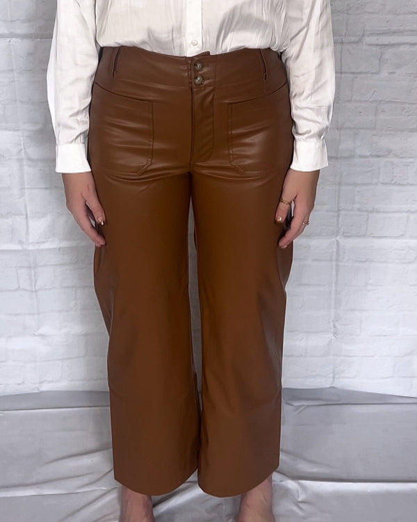 Leather & Latte Pants