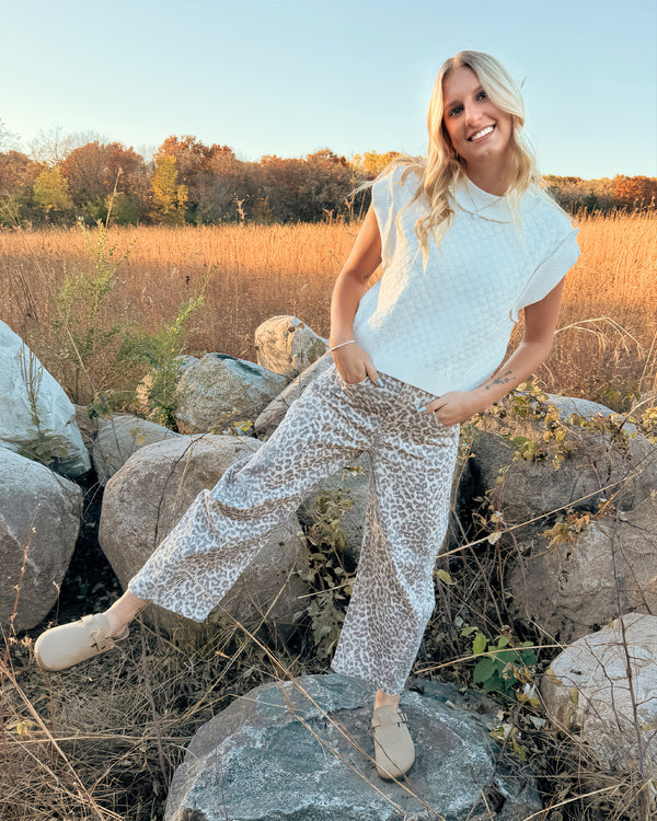 Wild Leopard Barrel Pants