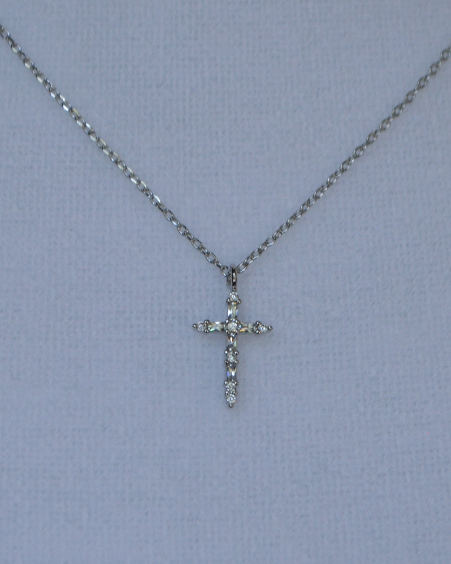 Silver Cross Necklace – CaraLyn Boutique