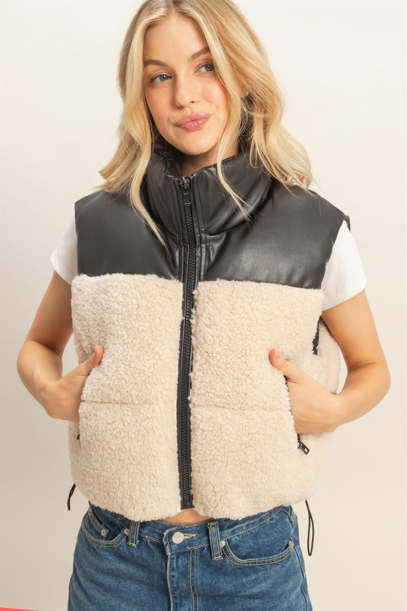 Cozy Contrast Vest