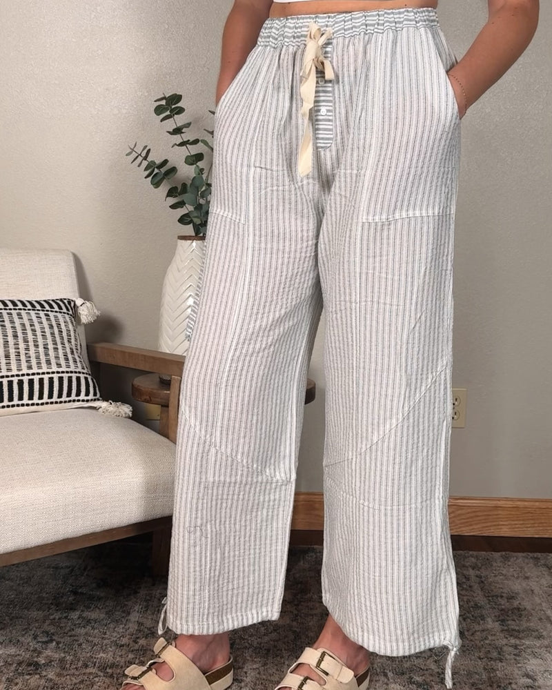 Stripe Balloon Pants
