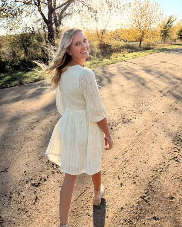 Golden Hour Lace Mini Dres