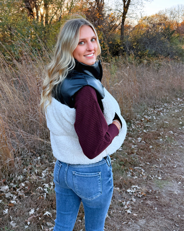 Cozy Contrast Vest