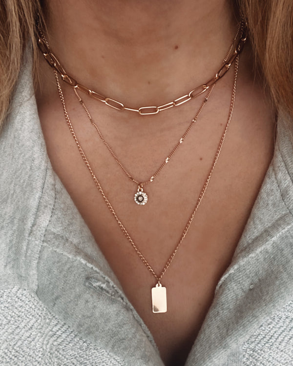 Rectangle Pendant Neckace