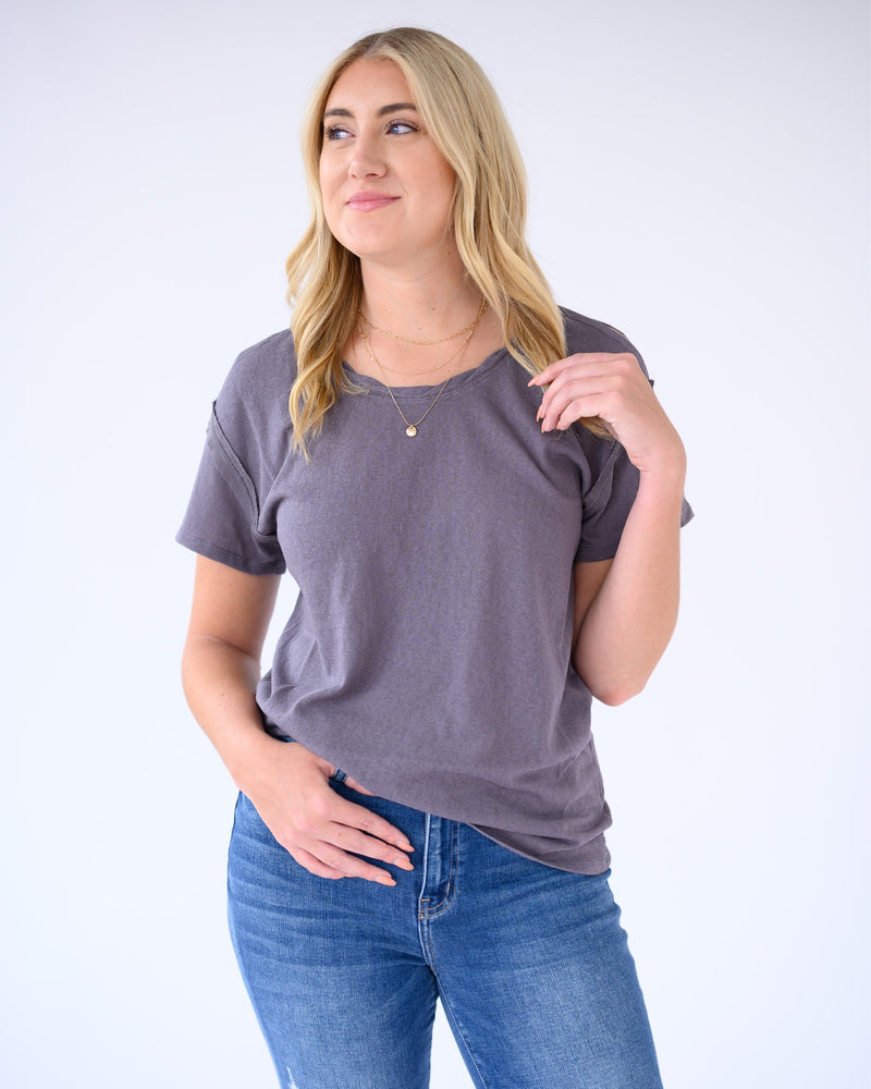 Be Casual Charcoal Tee